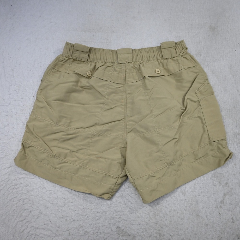 AFTCO Fishing Shorts Men 34 Tan 100% Nylon Performance Cargo Pocket Khaki 6" - Picture 5 of 7